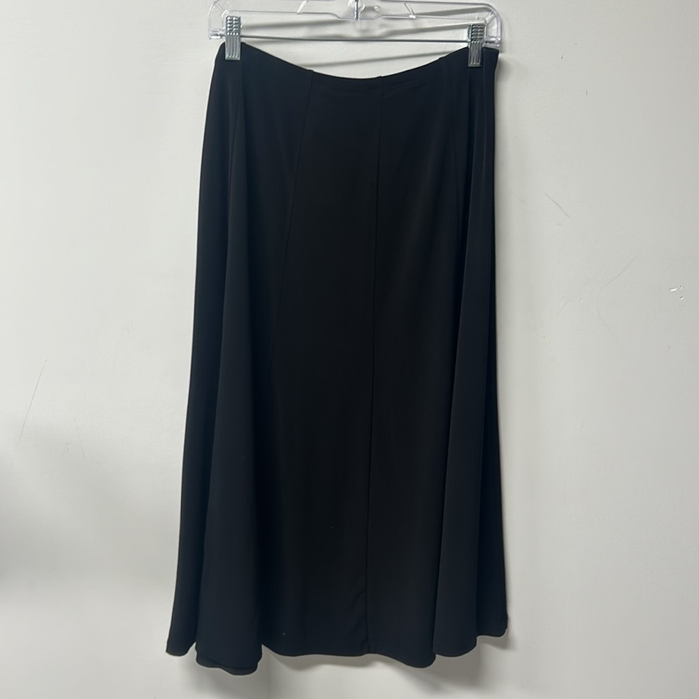 JM Collection A-Line Skirt Stretch Knit Large Maxi Slinky Elasticic Waist Office - Picture 2 of 4